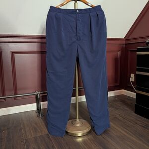 TOURNEY GORE-TEX Vintage Navy Fully Lined Waterproof Track Snow Pants